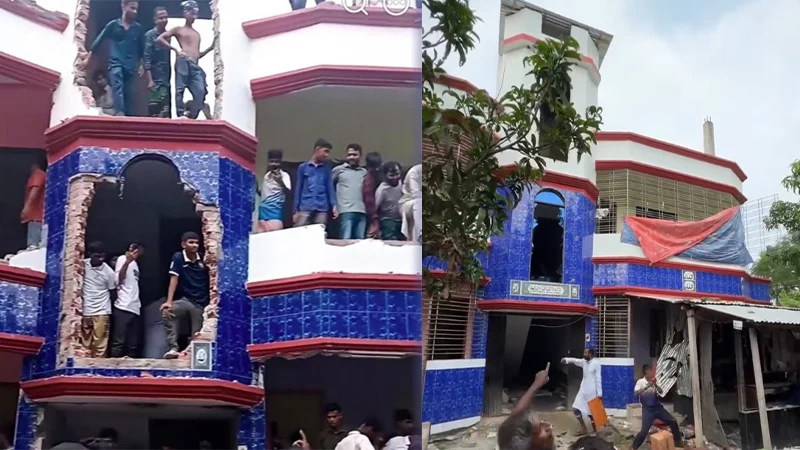 শিশু ধর্ষণের পর হত্যা, পাবনায় প্রধান অভিযুক্তের বাড়ি ভাঙচুর