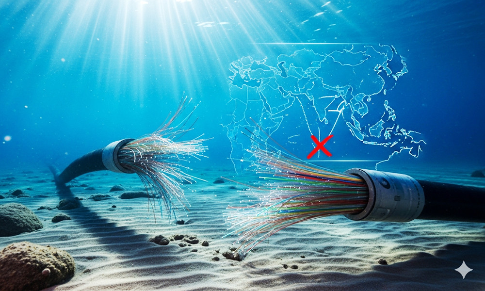 লোহিত সাগরে কেবল কাটা,মধ্যপ্রাচ্য ও দ.এশিয়ায় ইন্টারনেট বিভ্রাট