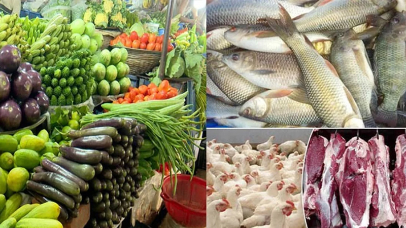 মাছ-সবজির দাম চড়া বাজারে, বেড়েছে চাল-ডালও