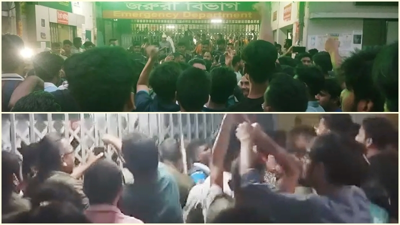 ঢাকা মেডিকেলে চিকিৎসক ও ঢাবি শিক্ষার্থীদের সংঘর্ষ, জরুরি সেবা বন্ধ