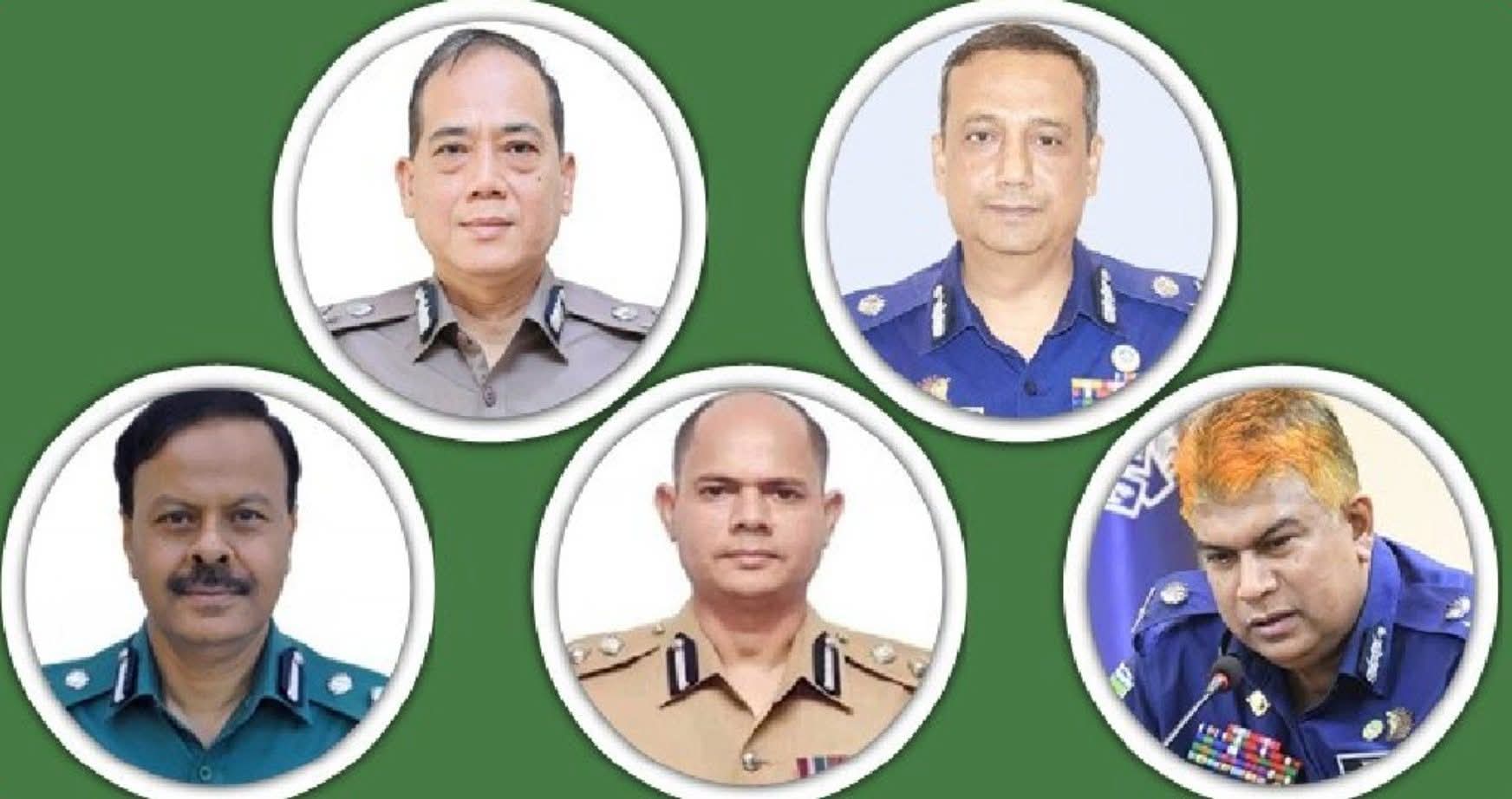 নৌপুলিশ প্রধানসহ ৫ অতিরিক্ত আইজিপি এবার বাধ্যতামূলক অবসরে