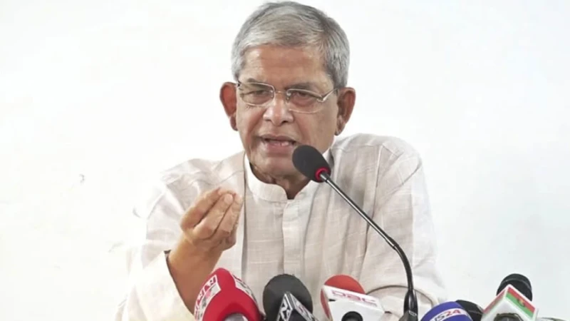 ঐকমত্য কমিশন নোট অব ডিসেন্ট বাদ দিয়েছে, এটা প্রতারণা: মির্জা ফখরুল