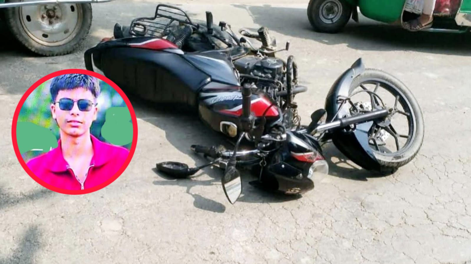 কিশোরগঞ্জে অটোরিকশা-মোটরসাইকেল সংঘর্ষে স্কুলছাত্রের মৃত্যু