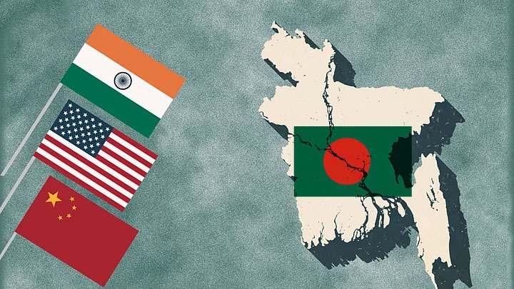 যুক্তরাষ্ট্র-চীন-ভারতের টানাপোড়েনে বাংলাদেশের কৌশলগত হিসাব