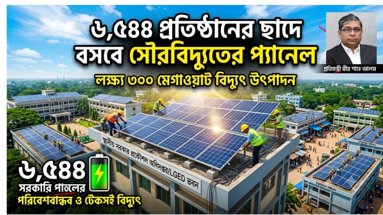৩০০ মেগাওয়াট উৎপাদনের মেগা উদ্যোগ প্রতিমন্ত্রী মীর শাহে আলমের