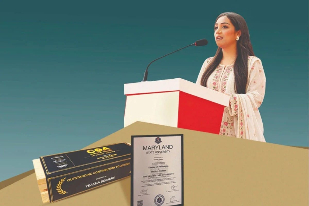 অটিজমে অবদানের স্বীকৃতি, দুই আন্তর্জাতিক সম্মাননা পেলেন ইয়াশা সোবহান