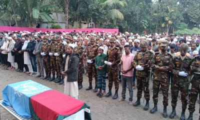 রাষ্টীয় মর্যাদায় চির সাহিত হলেন সুদানে নিহত জাহাঙ্গীর আলম