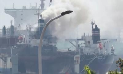 চীনের বন্দরে কার্গো জাহাজে আগুন, নিহত ২৫