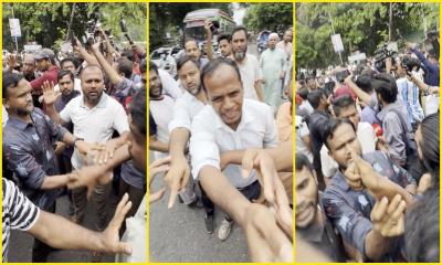 ধানমন্ডি ৩২ নম্বরে সাংবাদিকদের ওপর হামলা