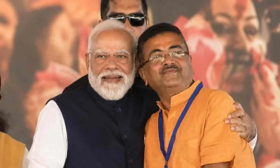 ভারতের পশ্চিমবঙ্গের মুখ্যমন্ত্রী হিসেবে শপথ নিলেন শুভেন্দু