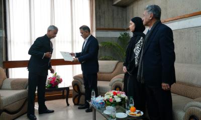 তারেক রহমানের হাতে ভারতের শোকবার্তা তুলে দিলেন এস জয়শঙ্কর