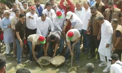 দিনাজপুরে খাল খনন কর্মসূচির উদ্বোধন করলেন প্রধানমন্ত্রী