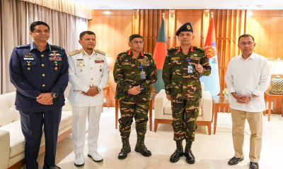 প্রথমবারের মতো সশস্ত্র বাহিনী বিভাগে অফিস করলেন তারেক রহমান