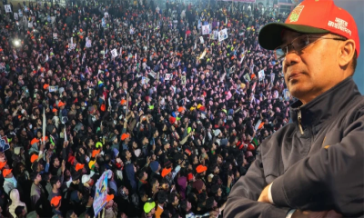 টানা ১৬ ঘণ্টায় ৭ জেলায় সমাবেশ, ভোরে ঢাকায় ফিরলেন তারেক রহমান