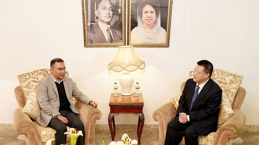 তারেক রহমানের সঙ্গে চীনা রাষ্ট্রদূতের বৈঠক