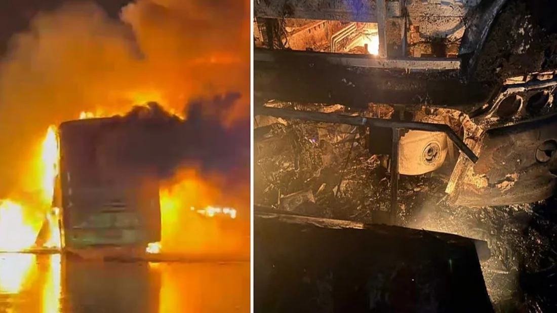 ভারতে বাস-বাইক সংঘর্ষে ভয়াবহ অগ্নিকান্ডে নিহত ২০