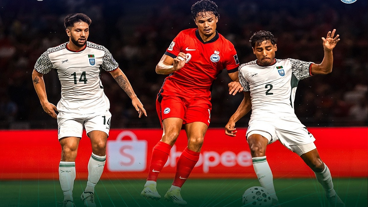 এশিয়ান কাপ বাছাই পর্বে সিঙ্গাপুরের কাছে হেরে স্বপ্নভঙ্গ বাংলাদেশের