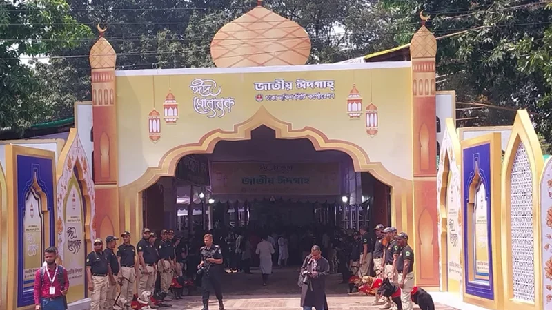 জাতীয় ঈদগাহে প্রধান জামাত সকাল সাড়ে ৮টায়