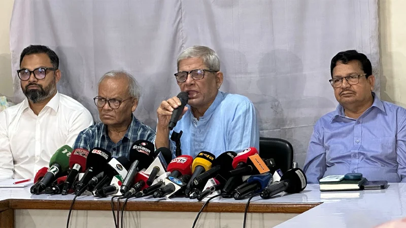 জামায়াতে ইসলামী কখনোই সুস্থ চিন্তা করে না: মির্জা ফখরুল