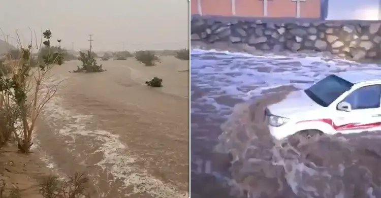 এবার সৌদি আরবে হঠাৎ ভারী বৃষ্টি, মক্কায় রেড অ্যালার্ট জারি