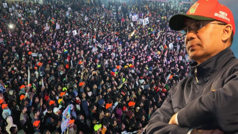 টানা ১৬ ঘণ্টায় ৭ জেলায় সমাবেশ, ভোরে ঢাকায় ফিরলেন তারেক রহমান