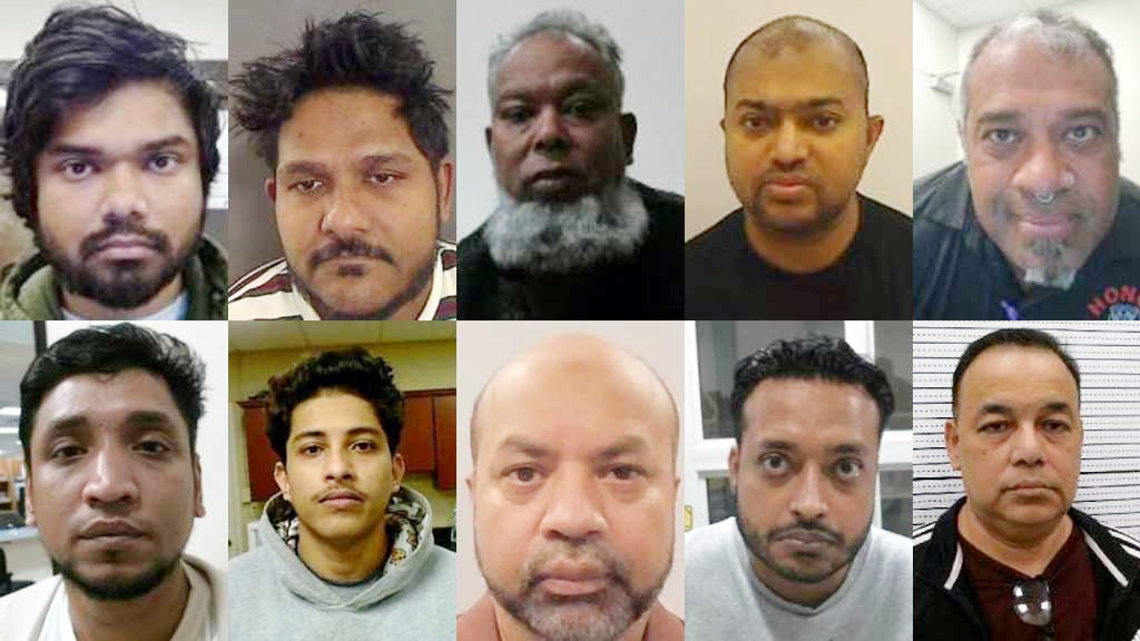 মার্কিন যুক্তরাষ্ট্রে ‘ভয়ংকর অপরাধে’ গ্রেপ্তার ১০ বাংলাদেশির ছবিসহ পরিচয় প্রকাশ