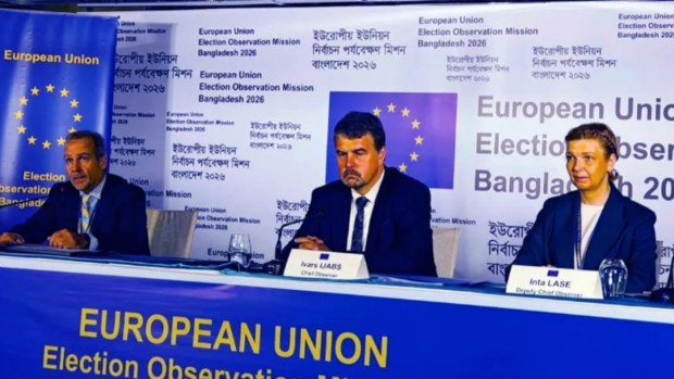 নির্বাচনে স্বচ্ছতা ও বিশ্বাসযোগ্য ভোটার উপস্থিতির আহ্বান ইইউয়ের